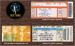 RUSH -- The Kings of Prog Rock -- My 3 RUSH Concerts, tags: Rush, Ticket - Rush / Blondie on Jan 21, 1979 [639-small]