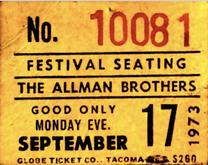 Allman Brothers Band / The Marshall Tucker Band on Sep 17, 1973 [736-small]