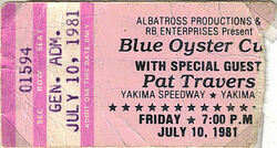 Blue Öyster Cult / Pat Travers Band / Motörhead on Jul 10, 1981 [108-small]