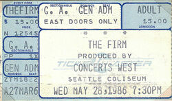 The Firm / Mason Ruffner on May 28, 1986 [138-small]