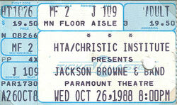 Jackson Browne / Danny O'Keefe / Barry Crimmins on Oct 26, 1988 [171-small]