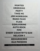 Mogwai setlist, tags: Setlist - Xander Harris / Mogwai on Dec 9, 2017 [533-small]