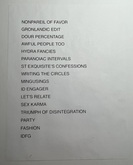 Of Montreal setlist, tags: Setlist - of Montreal / Yip Deceiver on Apr 14, 2019 [605-small]