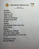 Japanese Breakfast setlist, tags: Setlist - Japanese Breakfast / Spirit of the Beehive on Aug 11, 2021 [704-small]