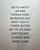 Kim Gordon setlist, tags: Setlist - Kim Gordon / Bill Nace on Mar 15, 2022 [753-small]