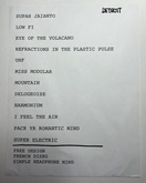 Stereolab setlist 6, tags: Setlist - Stereolab / Fievel Is Glauque on Sep 30, 2022 [848-small]