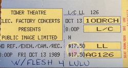 Public Image Ltd. / Flesh for Lulu on Oct 13, 1989 [351-small]
