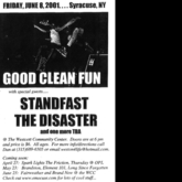 Good Clean Fun / Standfast / The Disaster on Jun 8, 2001 [360-small]