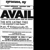 Avail / Kite Eating Tree / Ink & Dagger on Aug 13, 1996 [737-small]
