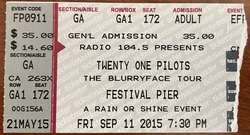 Twenty One Pilots / Echosmith / Finish Ticket on Sep 11, 2015 [869-small]