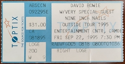 David Bowie / Nine Inch Nails / Prick on Sep 22, 1995 [910-small]