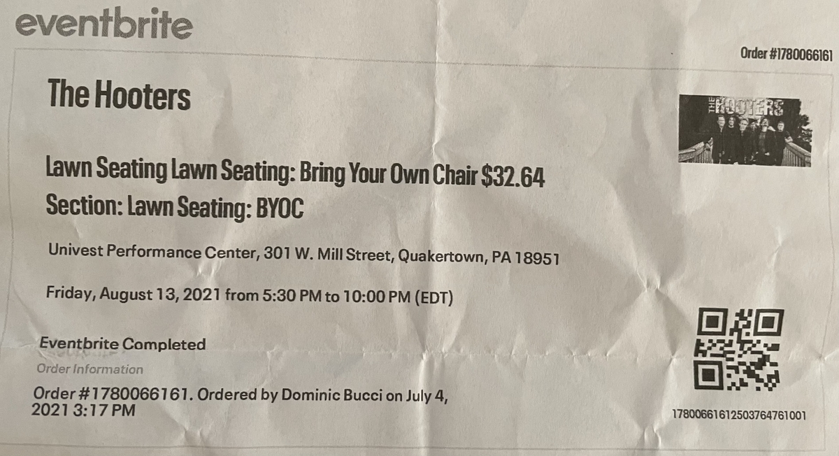 Concert History of The Univest Performance Center Quakertown