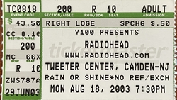 Radiohead / Stephen Malkmus & The Jicks on Aug 18, 2003 [917-small]
