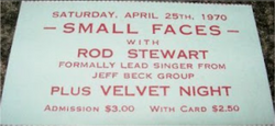 Rod Stewart / Small Faces / Boomerang / Velvet Nite on Apr 24, 1970 [479-small]