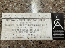 Ibrahim Ferrer / Rubén González / Omara Portuondov / Ry Cooder / Buena Vista Social Club on Nov 13, 1999 [570-small]