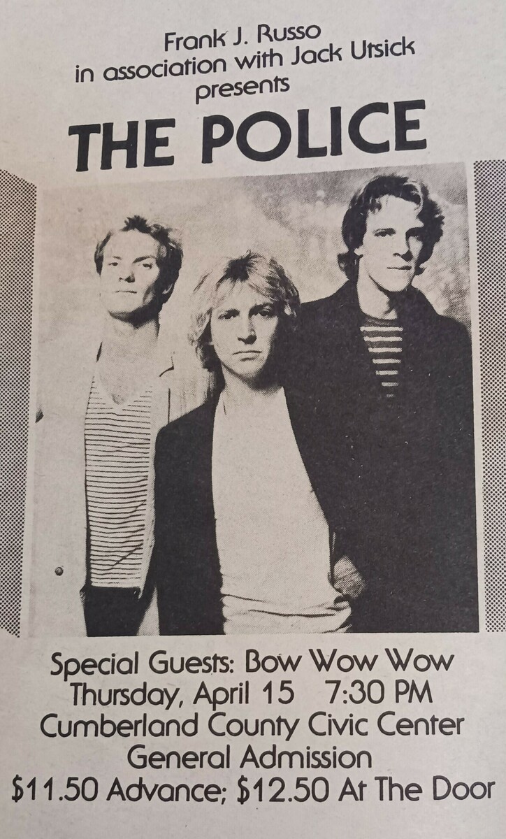 police concert tour history