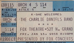 The Charlie Daniels Band / Leon Russell / Edgar Winter on Jan 15, 1988 [208-small]