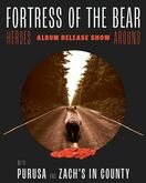 Poster, Fortress of the Bear / Purusa / Zach's In County on Aug 27, 2022 [607-small]