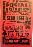 Social Distortion / Skull Duggery / Bliss on Feb 16, 1989 [419-small]