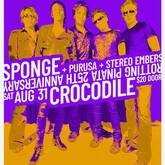 Concert Poster, Sponge / Purusa / Stereo Embers on Aug 31, 2019 [722-small]