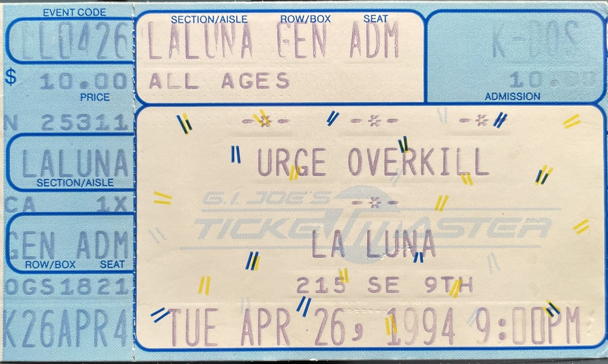 Apr 26 1994 Urge Overkill At La Luna Portland Oregon United States