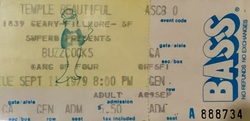 Buzzcocks / Gang Of Four on Sep 11, 1979 [526-small]