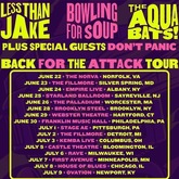 Less Than Jake / Thomas Ian Nicholas / Bowling for Soup / The Aquabats / Don't Panic / Jaret & Rob (from Bowling for Soup) on Jul 9, 2022 [738-small]