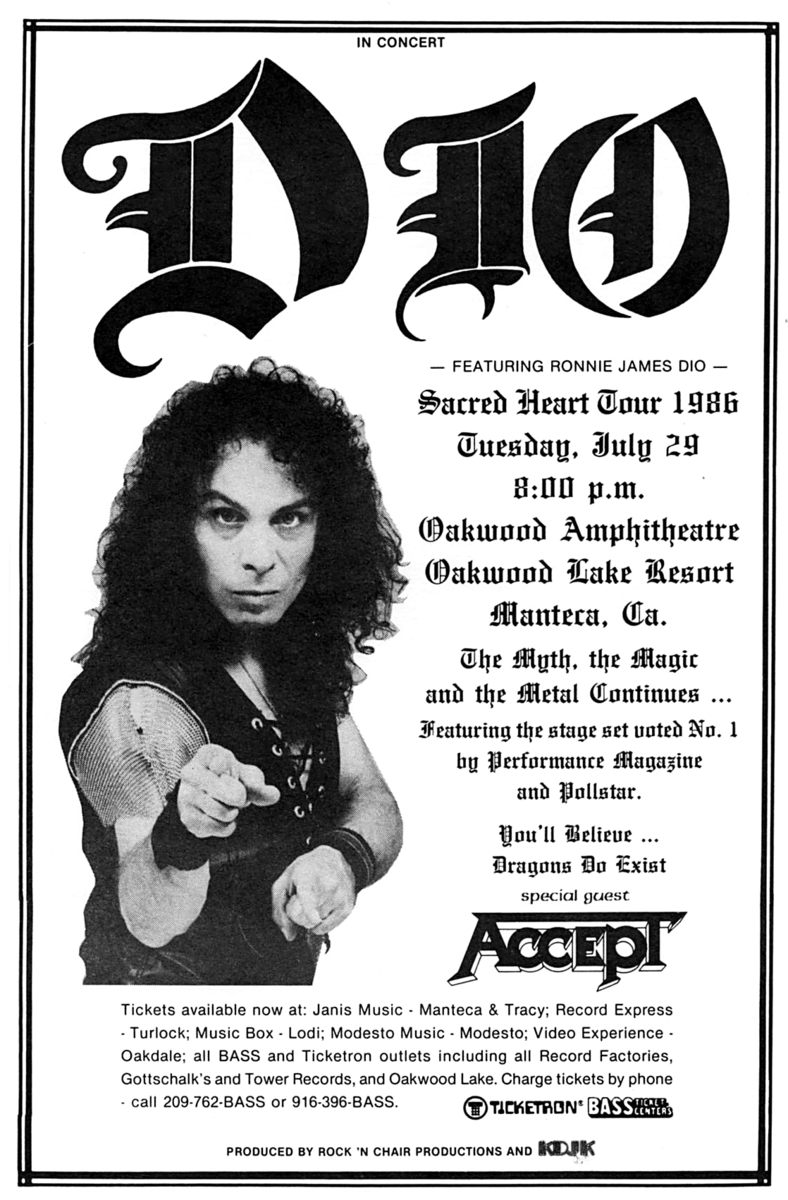 dio tour dates 1986