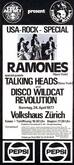 Ramones / Talking Heads / Disco Wildcat Revolution on Apr 24, 1977 [090-small]