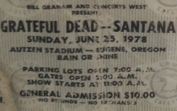 Grateful Dead / Santana / The Outlaws / Eddie Money on Jun 25, 1978 [353-small]