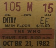 The Who on Oct 21, 1982 [420-small]