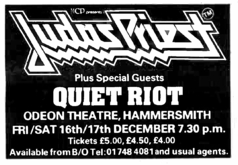 Judas Priest / Quiet Riot on Dec 16, 1983 [561-small]