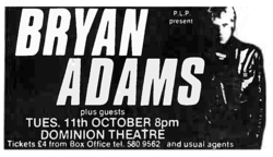 Bryan Adams / Wendy And The Rockets on Oct 11, 1983 [669-small]