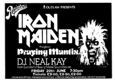 Iron Maiden / Praying Mantis / DJ Neal Kay on Jun 20, 1980 [465-small]