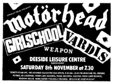 Motörhead / Girlschool / Vardis / Weapon on Nov 8, 1980 [478-small]