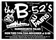 The B-52's / Au Pairs / Pearl Harbour on Nov 25, 1980 [493-small]