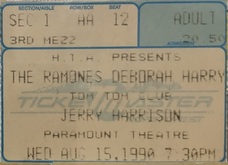 Ramones / Deborah Harry / Jerry Harrison / Tom Tom Club on Aug 15, 1990 [988-small]