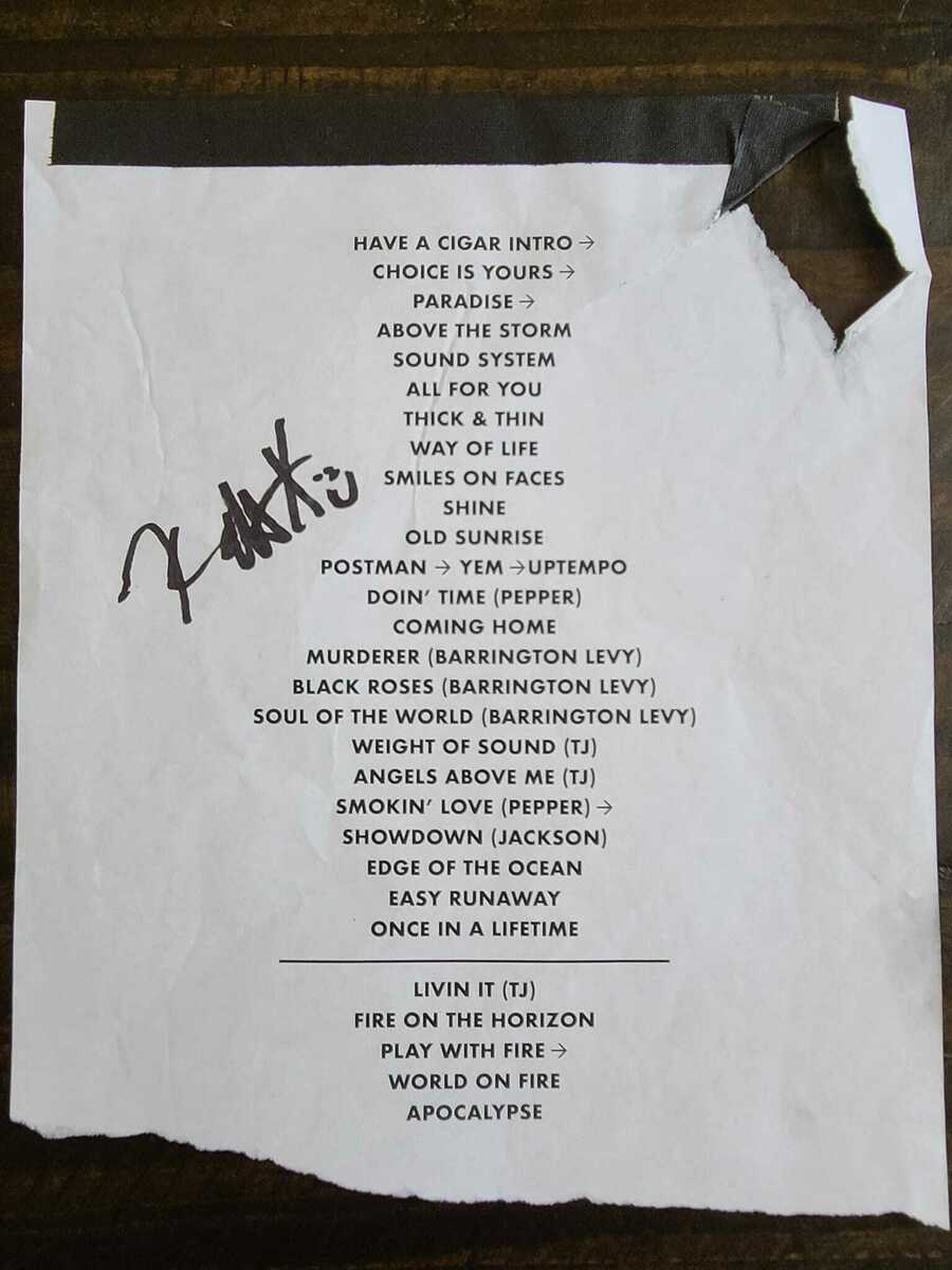 stick figure tour setlist