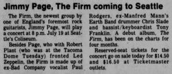 The Firm / Mason Ruffner on May 28, 1986 [194-small]