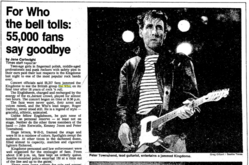 The Who  / The Clash / T-Bone Burnett on Oct 20, 1982 [237-small]