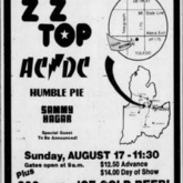 Z Z Top / AC/DC / Sammy Hagar / Killer Bees on Aug 17, 1980 [297-small]