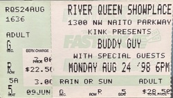 Ticket Stub, Buddy Guy / Jonny Lang / Big Head Todd & The Monsters on Aug 24, 1998 [334-small]