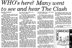 The Who  / The Clash / T-Bone Burnett on Oct 20, 1982 [355-small]