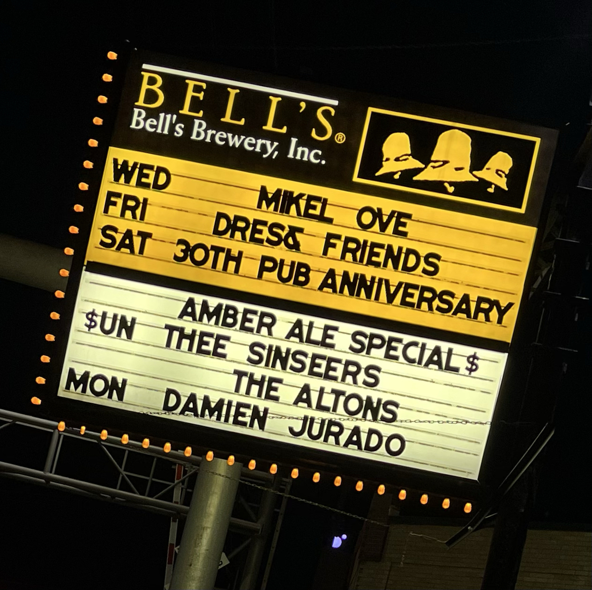 Concert History of Bell's Eccentric Cafe Kalamazoo, Michigan, United