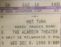 Hot Tuna / The Derek Trucks Band on Dec 8, 1999 [088-small]