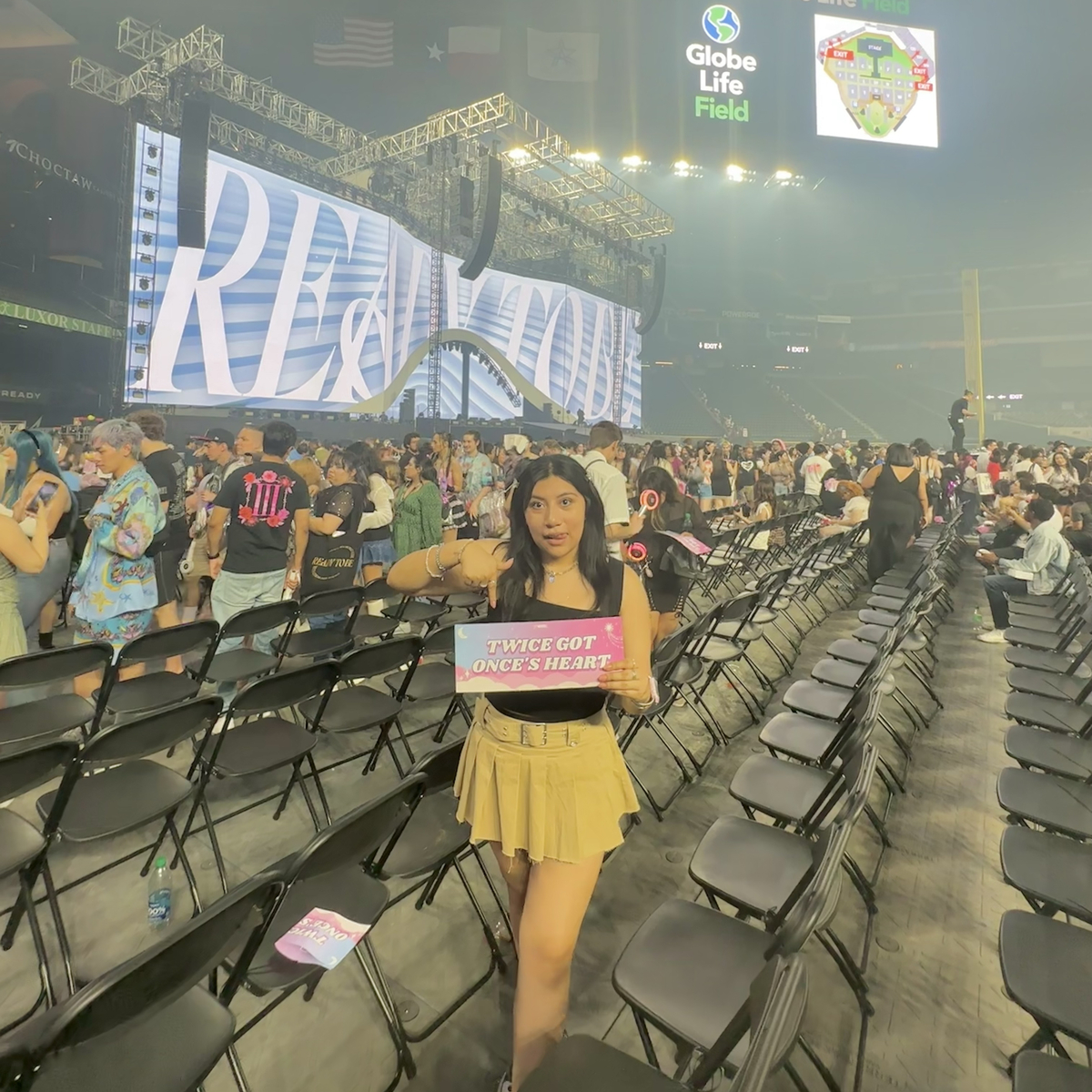globe life field concert seating view