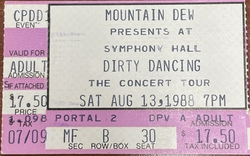 Dirty Dancing Tour / Bill Medley / Eric Carmen / Merry Clayton / The Contours on Aug 13, 1988 [143-small]