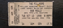 tags: Ticket - Bob Mould on Oct 13, 1998 [759-small]
