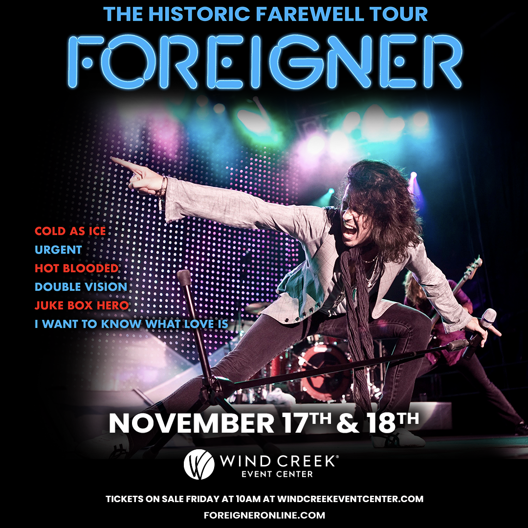 Nov 17, 2023 Foreigner at Wind Creek Event Center Bethlehem