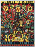 Show poster (Henning Wagenbreth), tags: Gig Poster - Phish on Aug 13, 2021 [068-small]